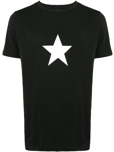 Agnès B. Coulos Star Print T-shirt In Black