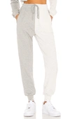 Superdown Renna Two Tone Sweatpants In Grey Multi