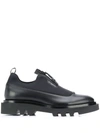 GIVENCHY GIVENCHY MEN'S BLACK LEATHER LACE-UP SHOES,BH1029H0NN001 43