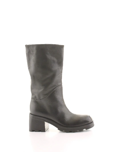 Elena Iachi Women's Black Leather Boots