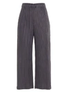 ISSEY MIYAKE PLEATS PLEASE ISSEY MIYAKE WOMEN'S GREY POLYESTER trousers,PP08JF51216 3