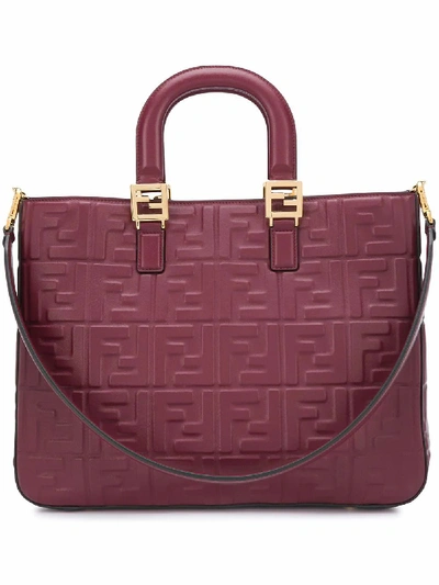 Fendi Women's 8bh368a72vf14mk Burgundy Leather Handbag