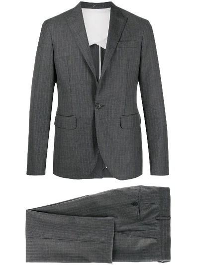 Dsquared2 Pinstripe Two-piece Suit In Grey