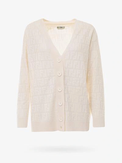 Fendi Cardigan In White