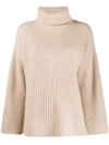 ALLUDE ROLL-NECK CASHMERE JUMPER