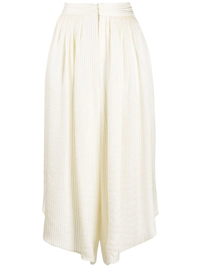 ETRO LUREX-STRIPE SILK CULOTTES