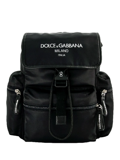 Dolce & Gabbana Kids Backpack For Boys In Black