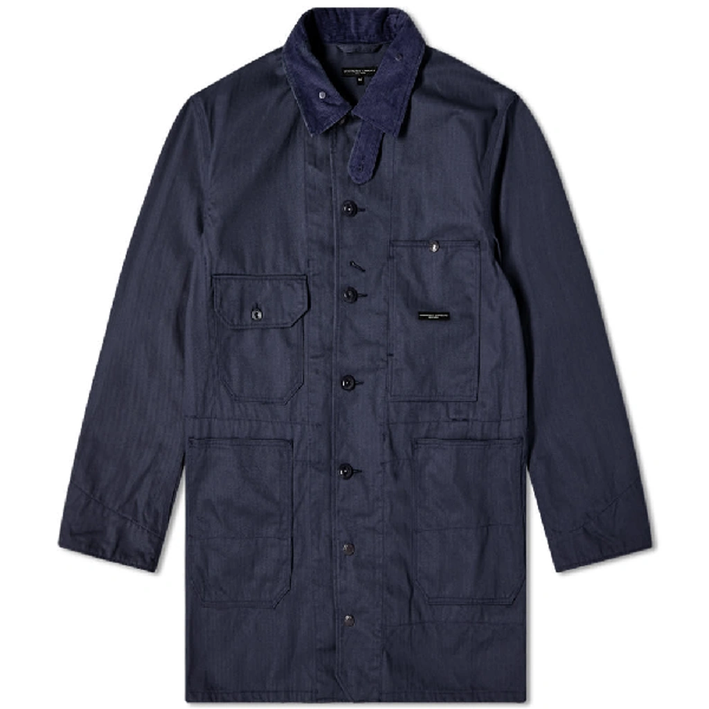 ジャケット・アウター engineered garments logger jacket Engineered Garments Long Logger Jacket In Blue | ModeSens