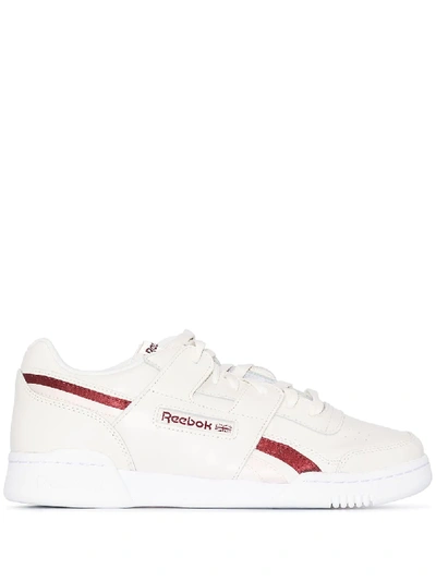 Reebok Workout Lo Plus Leather Trainers In White