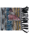 MISSONI KNITTED FRINGED CASHMERE SCARF