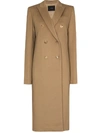 JOSEPH DOUBLE-BREASTED WOOL AND CASHMERE-BLEND COAT