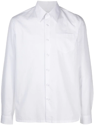 Prada Plain Cotton Shirt In White