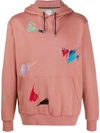 PAUL SMITH MARKER PEN EMBROIDERED DRAWSTRING HOODIE