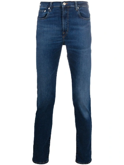 Paul Smith Mid-rise Slim Fit Jeans In Blue