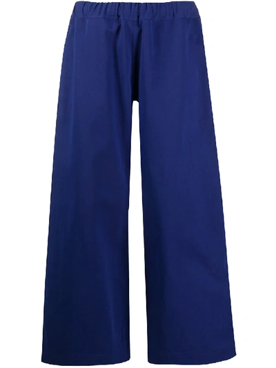 Sofie D'hoore Cropped Flare Trousers In Blue