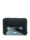 KENZO EMBROIDERED TIGER MOTIF BRIEFCASE