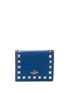 VALENTINO GARAVANI ROCKSTUD LEATHER BILLFOLD WALLET