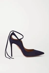 AQUAZZURA ARIA 105 SUEDE PUMPS