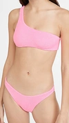 HUNZA G NANCY BIKINI SET BUBBLE GUM,HUNZA30049