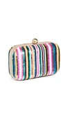 SANTI SEQUIN STRIPE CLUTCH