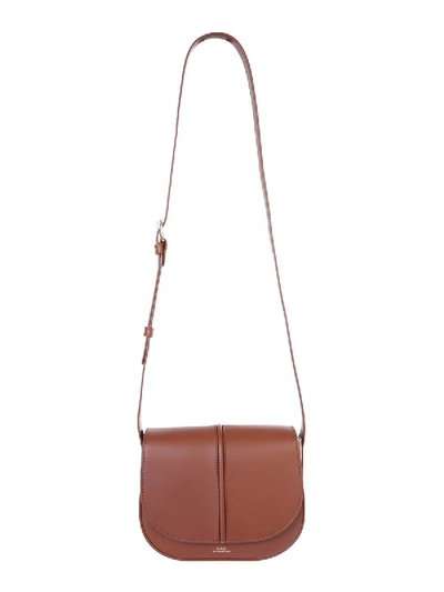 Apc . Womens Brown Leather Shoulder Bag