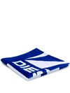 DIESEL COTTON LOGO BEACH TOWEL