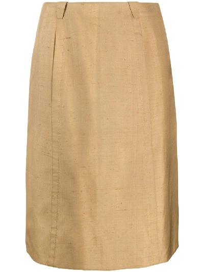 Pre-owned Emilio Pucci 1960s A-line Skirt In Neutrals