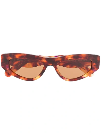 Ferragamo Cat-eye Frame Tortoiseshell Sunglasses In Tortoise/ Brown