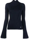 LANVIN RIBBED KNIT LONG SLEEVE JUMPER