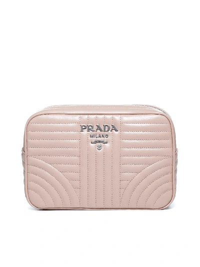 Prada Diagram Camera Shoulder Bag In Rosa