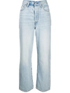 Levi's Levis Ribcage Straight Ankle Jeans 0111 In Blue