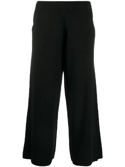 Allude Knitted Culottes In Black