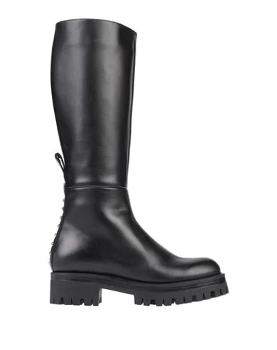 Cesare Paciotti 4us Knee Boots In Black