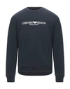Emporio Armani Sweatshirts In Blue