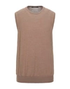 Tagliatore Sleeveless Sweater In Camel