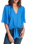 1.state Tie Front Blouse In Harbor Waves