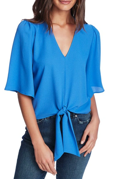 1.state Tie Front Blouse In Harbor Waves