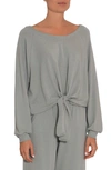 EBERJEY BLAIR KNOTTED PULLOVER,T1955L