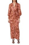 SIGNIFICANT OTHER CLARIBELL FLORAL LONG SLEEVE MAXI DRESS,SS200107D-PRT