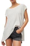 Allsaints Sanza Oversize T-shirt In White