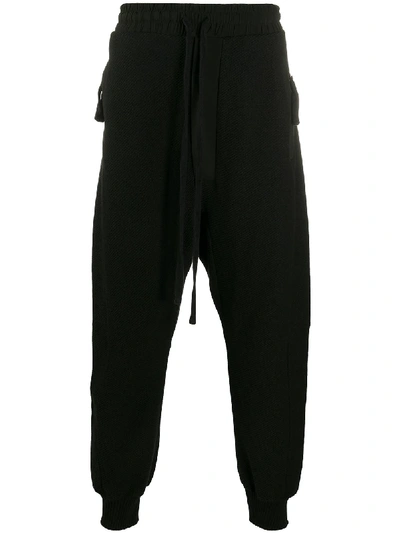 Thom Krom Loose Fit Drawstring Track Pants In Black