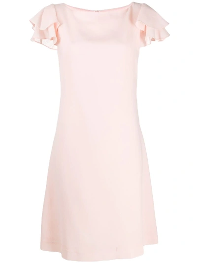 Goat Kaia Flutter-sleeve Dress In Pink