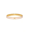Tory Burch Kira Enameled Slim Bracelet In Tory Gold / Mineral Pink