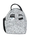 Chiara Ferragni Backpacks In Silver