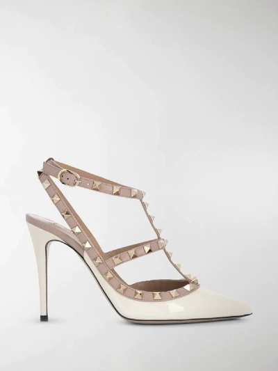 Valentino Garavani Rockstud Pumps In Neutrals