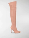 Gianvito Rossi Pointed Toe Boots In Pink