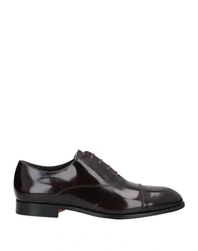 Tod's Lace-up Shoes In Deep Purple