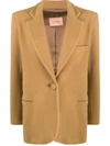 ANDAMANE STRUCTURED-SHOULDER SINGLE BREASTED BLAZER