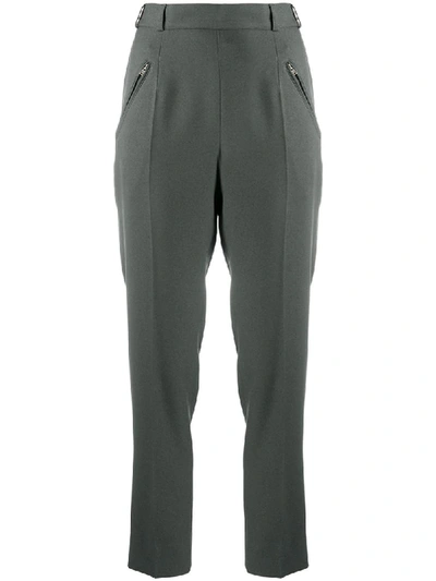 Maison Margiela Cropped Trousers In Green