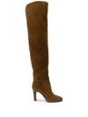 Saint Laurent Jane 90mm Boots In Brown
